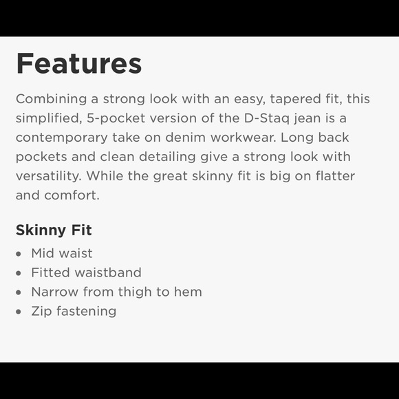 G-star D-STAQ 5-pocket skinny, ita black, 25 - Picture 7 of 8